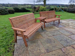 Churnet Valley Garden Furniture Ltd Valley 6 Seat Set 2X3B Angled Tray - thumbnail 5