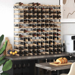 Walplus Wine Rack For 120 Bottles Solid Pinewood - thumbnail 3