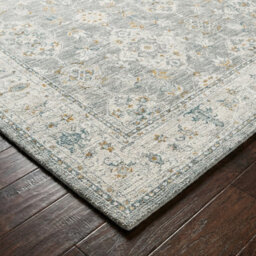 Livabliss Dresden-Vintage Grey Yellow Blue Traditional Boho Fringe Living Dining Bedroom Rug 152 X 225 Cm Easy Care, Non Shedding - thumbnail 6