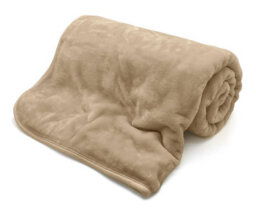 Kampala Hill Mink Blanket/throw Beige 200 X 240Cm - thumbnail 1
