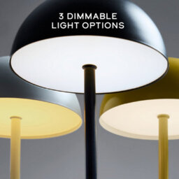 Global Gizmos 25Cm Mushroom Table Lamp - White - thumbnail 4
