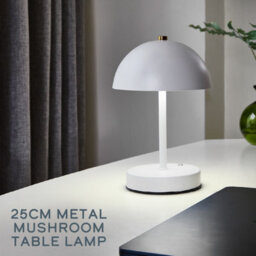 Global Gizmos 25Cm Mushroom Table Lamp - White - thumbnail 5