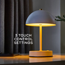 Global Gizmos 25Cm Mushroom Table Lamp - White - thumbnail 8
