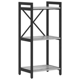 Berkfield Modern Bookcase Grey Sonoma 40 X 30 X 83 Cm Engineered Wood