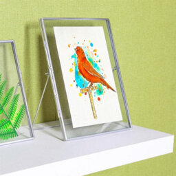 "Nicola Spring Standing Metal Photo Frames - 8"" X 10"" - Silver - Picture Frame Freestanding Frame Display Poster Frame - Set Of 5" - thumbnail 4