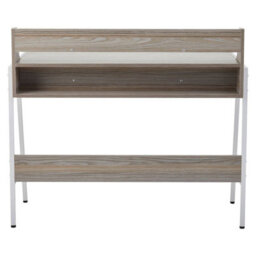 Orsina Contemporary Light Oak Veneer Desk,writing Table With Powder-Coated Metal Legs,versatile Office Furniture - thumbnail 5