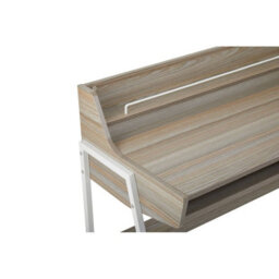 Orsina Contemporary Light Oak Veneer Desk,writing Table With Powder-Coated Metal Legs,versatile Office Furniture - thumbnail 7