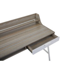 Orsina Contemporary Light Oak Veneer Desk,writing Table With Powder-Coated Metal Legs,versatile Office Furniture - thumbnail 8