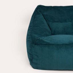 icon Natalia Large Beanbag And Round Footstool Corduroy Teal - thumbnail 5