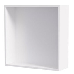 Fino Stone Stone Wall Niche Recessed Waterproof Shelf 30Cm X 30Cm Matt White - thumbnail 3