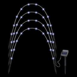 Taylor & Brown Solar Garden Lights - Set Of 4 Led Pathway Stakes For Outdoor Yard, Patio & Lawn Decoration (Cool White) - thumbnail 2