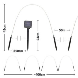 Taylor & Brown Solar Garden Lights - Set Of 4 Led Pathway Stakes For Outdoor Yard, Patio & Lawn Decoration (Cool White) - thumbnail 5