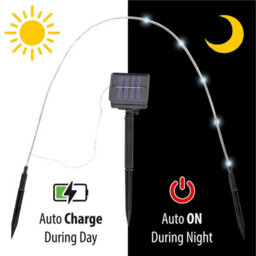Taylor & Brown Solar Garden Lights - Set Of 4 Led Pathway Stakes For Outdoor Yard, Patio & Lawn Decoration (Cool White) - thumbnail 3