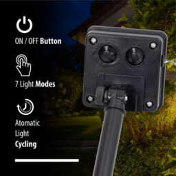 Taylor & Brown Solar Garden Lights - Set Of 4 Led Pathway Stakes For Outdoor Yard, Patio & Lawn Decoration (Cool White) - thumbnail 4