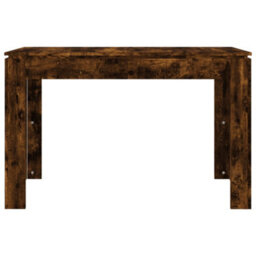 Berkfield Dining Table Smoked Oak 120X60X76 Cm Engineered Wood - thumbnail 4