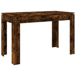 Berkfield Dining Table Smoked Oak 120X60X76 Cm Engineered Wood - thumbnail 2