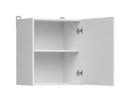 Impact Furniture Kitchen Wall Cabinet 500mm Unit Modern Complete Cupboard 50Cm 1 Door White Chalk Gloss Slab Front - Junona - thumbnail 6