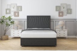 "Comfort Kensington Graphite Dumfries Divan Bed Set 4 Drawers - 54"" Floor Standing 5' King" - thumbnail 1