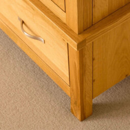 Newlyn Oak Double Wardrobe With Drawers - By Roseland Furniture - thumbnail 8