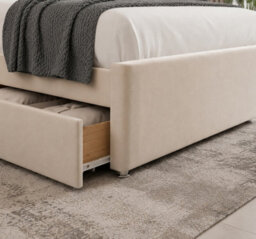 Orthopaedic Divan Bed With Storage Drawers Grey - thumbnail 4