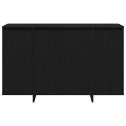 Berkfield Black Oak Sideboard Black Oak Wood 120 X 41 X 75 Cm - thumbnail 6