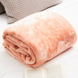 Bravich Hibernate Cosy Collection Soft Faux Mink Throw Thick Luxury Blanket - Blush Pink - thumbnail 8