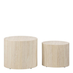 Furniture To Go Mice Oval Coffee Table Set In Light Oak - thumbnail 2