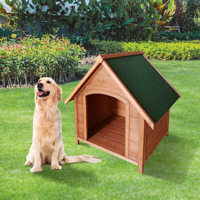 Urbn-Living Urbnliving 83Cm Height Wood Outdoor Dog House Raised