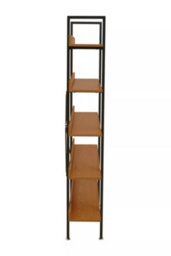 Orsina 5 Tier Red Pomelo Shelves & Black Frame Shelf Unit,office Wall Shelving,five-Tiered Display Unit For Decor - thumbnail 3