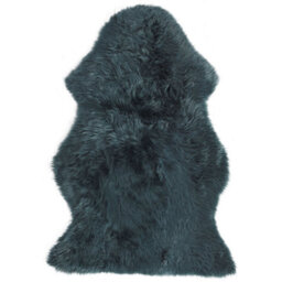 Beliani Sheepskin Rug Uluru Dark Green 65 X 110 Cm - thumbnail 1