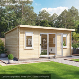 Billyoh Fraya Pent Log Cabin - 5.0M X 4.0M (16 X 13Ft) - 44mm - thumbnail 3