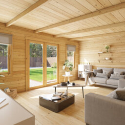 Billyoh Fraya Pent Log Cabin - 5.0M X 4.0M (16 X 13Ft) - 44mm - thumbnail 5