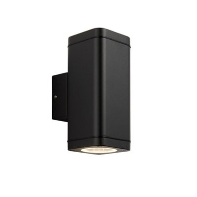 Luminosa Lighting Luminosa Milton Modern Architectural Outdoor Up Down Wall Light Textured Black Finish, Ip44 - image 1
