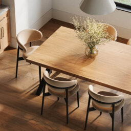 Ashford Blake Solid Oak Dining Table - Chunky X Legs - thumbnail 2