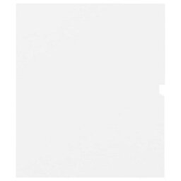 Berkfield Sink Cabinet With Built-In Basin White Engineered Wood - thumbnail 6