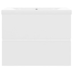 Berkfield Sink Cabinet With Built-In Basin White Engineered Wood - thumbnail 7