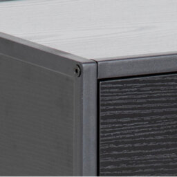 Furniture To Go Seaford Bedside Table With 1 Drawer In Black - thumbnail 7