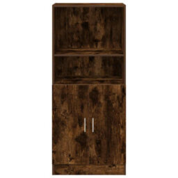 Berkfield Kitchen Cabinet Smoked Oak 57X41.5X131.5 Cm Engineered Wood - thumbnail 4
