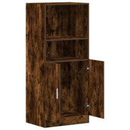 Berkfield Kitchen Cabinet Smoked Oak 57X41.5X131.5 Cm Engineered Wood - thumbnail 5