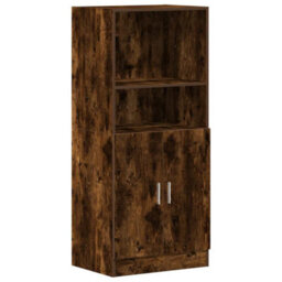 Berkfield Kitchen Cabinet Smoked Oak 57X41.5X131.5 Cm Engineered Wood - thumbnail 2