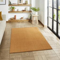 Camel Plain Shaggy Washable Rug, Stain-Resistant Anti-Shed 16mm Thick Modern Rug For Bedroom, Living Room-160Cm X 230Cm - thumbnail 1