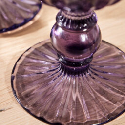 Dibor Set Of 12 Vintage Luxury Purple Embossed Drinking Wine Glass Spring Summer Wine Goblets 290Ml - thumbnail 6