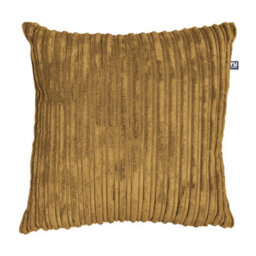 rucomfy Beanbags Rucomfy Jumbo Cord 45X45Cm Cushion - Caramel Soft Textured Scatter Pillow - thumbnail 3