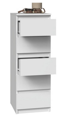W5 Malwa Tall Chest Of Drawers White - image 1
