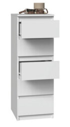 W5 Malwa Tall Chest Of Drawers White - thumbnail 1