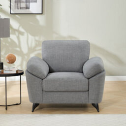 More4Homes Malmo Modern Scandi Style Fabric Living Room Chair (Grey) - thumbnail 7
