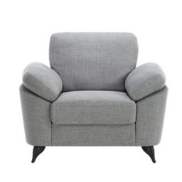More4Homes Malmo Modern Scandi Style Fabric Living Room Chair (Grey) - thumbnail 3
