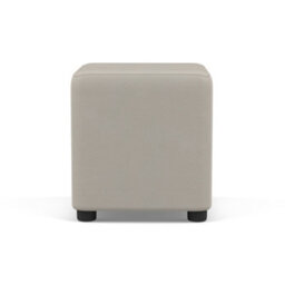 Snow White Faux Leather Cube Seat  Handmade Uk By Footstools Direct - thumbnail 3