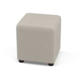 Snow White Faux Leather Cube Seat  Handmade Uk By Footstools Direct - thumbnail 5