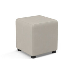 Snow White Faux Leather Cube Seat  Handmade Uk By Footstools Direct - thumbnail 4